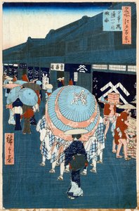 View of the First Street on Nihonbashidori One Hundred Famous Views of Edo by Utagawa Hiroshige