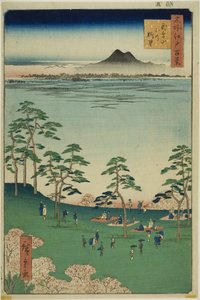 View to the North from Asuka Hill, from the series "One Hundred Famous Views of Edo"