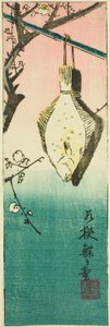 Wakasa, section of sheet no. 10 from the series "Cutout Pictures of the Provinces" by Utagawa Hiroshige