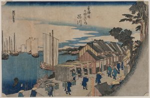 Shinagawa (from the series Fifty-three Stations of the Tokaido) by Utagawa Hiroshige II