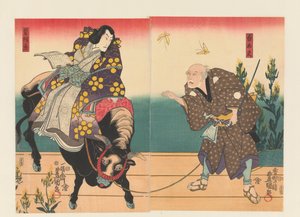 Farmer Accompanies Courtier on Black Ox