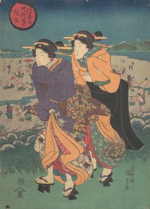 Annual Event - The Third Month Ukiyo Nenju Gyoji: Yayoi, mid-19th century by Utagawa Kunisada