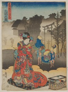 View at Mishima by Utagawa Kunisada