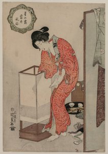 Woman Putting Out a Light (from the series Modern Customs: Frost Beneath the Stars)