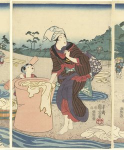 The Chofu Tama River in the Province of Musashi by Utagawa Kuniyoshi