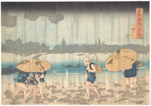 Onmayagashi in Edo by Utagawa Kuniyoshi