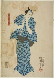 The Actor Ichikawa Danjuro VIII as Tsunagoro by Utagawa Kuniyoshi
