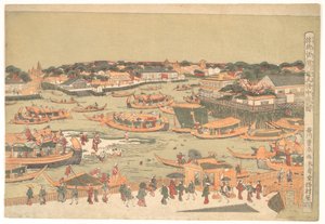 New Great Bridge at Naka Zu in Edo