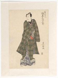 Kameya Chūbei in Chequered Kimono