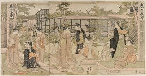 Visitors to the Shika Tea House, early 1790s