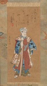 Bando Mitsugoro II as Shinbei in the Kabuki Play Sukeroku