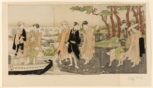 Gathering Shellfish at Low Tide by Utagawa Toyokuni I