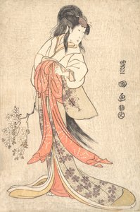 Kabuki Actor Segawa Kikunojo III in a Mad Female Role, 1798 Kansei 9