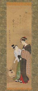 Woman and Attendant, ca. 1795 by Utagawa Toyokuni I