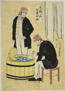 Among the Five Nations: Americans by Utagawa Yoshikazu