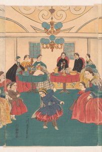 Foreigners Enjoying a Banquet