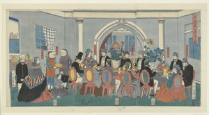 Five Nationalities at a Banquet
