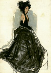 Elegant Lady in Black