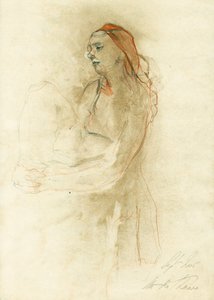 Pensive Nude Woman