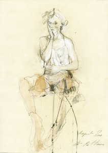 Pensive Seated Woman