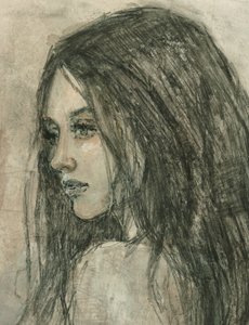 Pensive Woman Profile