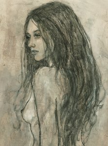 Woman With Long Flowing Hair