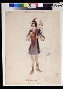 Costume design for the opera The Magic Flute by W.A. Mozart