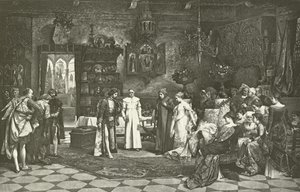 Petrarch and Laura Introduced by the Emperor at Avignon by Vaclav Brozik