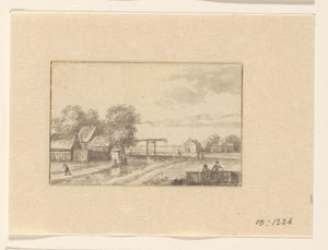 Landscape with Houses and a Drawbridge