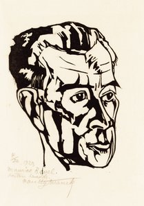 Portrait of the Composer Maurice Ravel by Valentijn Edgar Van Uytvanck