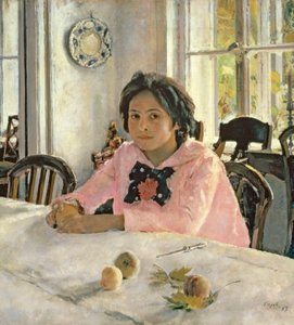 Girl with Peaches by Valentin Aleksandrovich Serov