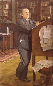 Portrait of the composer Alexander Serov 1820-1871, 1889