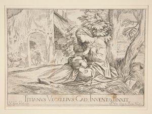 Rest on the Flight into Egypt by Valentin Lefebvre