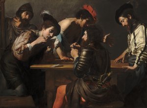 Soldiers Playing Cards and Dice The Cheats by Valentin de Boulogne