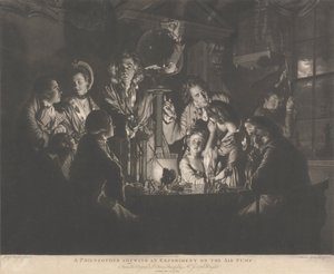 A Philosopher Showing an Experiment on the Air Pump by Valentine Green