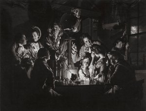 An Experiment on a Bird in the Air Pump After Joseph Wright of Derby