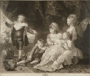 Princess Augusta, Princess Elizabeth, Prince Ernest, Prince Augustus, Prince Adolphus and Princess Mary