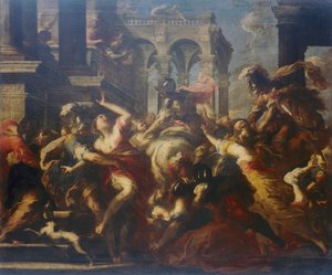 Rape of the Sabines by Valerio Castello