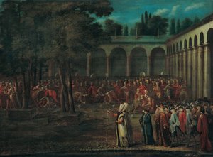The Ambassadorial Delegation Passing through the Second Courtyard of the Topkapi Palace