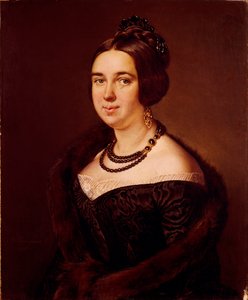 Portrait of Countess Alexandra Alexeevna Obolenskaya, née Mazurina, 1845