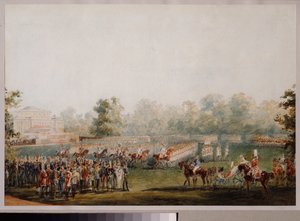 Military Review on the Meadow of the Elagin Palace