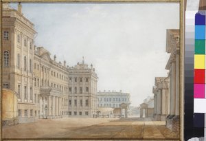 View of the Anichkov Palace in St Petersburg
