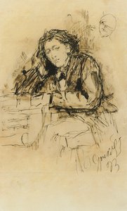 Portrait of the Composer Anton Rubinstein, 1893 by Vasilij Ivanovic Surikov