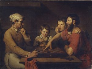 A Cook Playing Draughts with a Caretaker, 1824