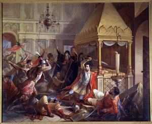 Heroic Deed of Prince Michail Volkonsky During the Polish Siege in 1610 by Vasily Kuzmich Demidov