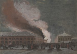 Fire in the Salt Trade Rows by Georg Wilhelm Timm