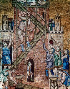 Byzantine architecture: the construction of the tower of Babel