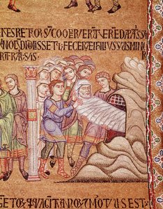 Life of Noah, death and entombment of Noah (detail)