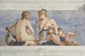 Apollo and Venus, from the Sala di Bacco