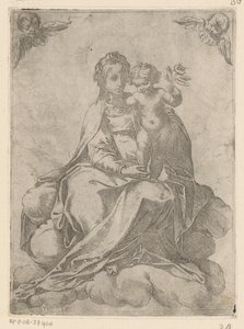 Mary with Child and Rose by Vespasiano Strada